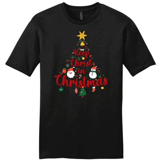 Keep Christ in Christmas tree Men's t-shirt