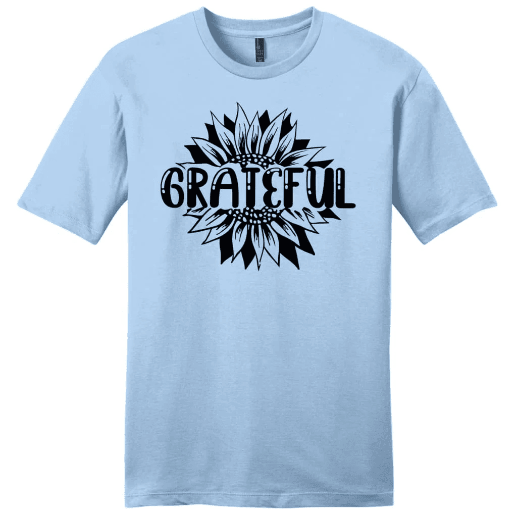 Grateful shirt - Grateful sunflower men's Christian t-shirt