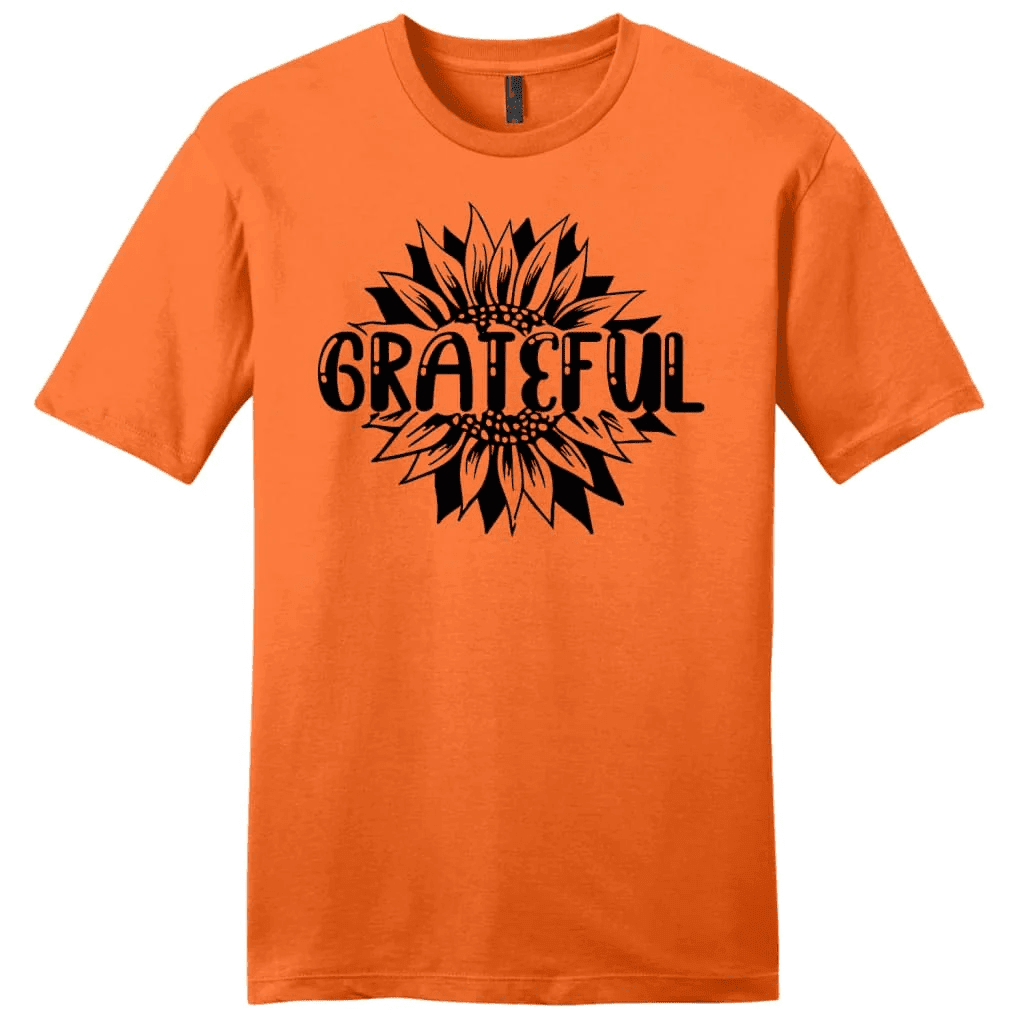 Grateful shirt - Grateful sunflower men's Christian t-shirt