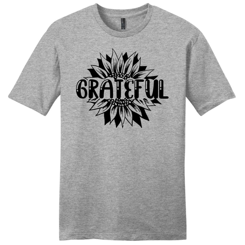 Grateful shirt - Grateful sunflower men's Christian t-shirt