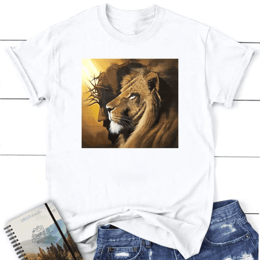 The Lion of Judah Jesus Christ t-shirt, Women's Christian t-shirts, Jesus shirts