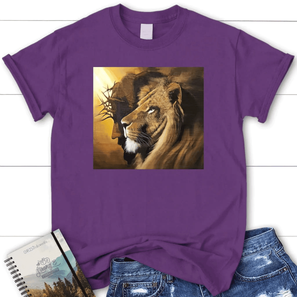The Lion of Judah Jesus Christ t-shirt, Women's Christian t-shirts, Jesus shirts