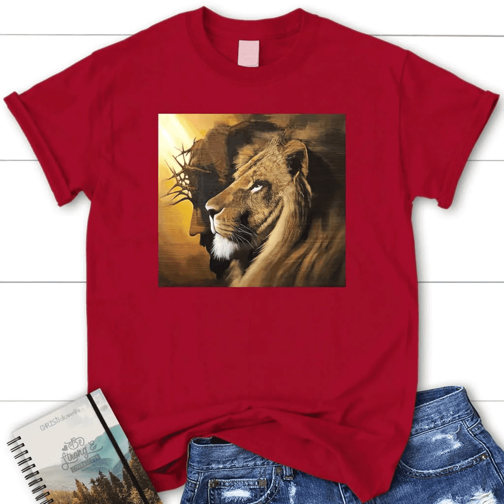 The Lion of Judah Jesus Christ t-shirt, Women's Christian t-shirts, Jesus shirts