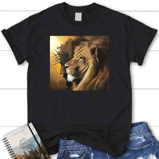 The Lion of Judah Jesus Christ t-shirt, Women's Christian t-shirts, Jesus shirts