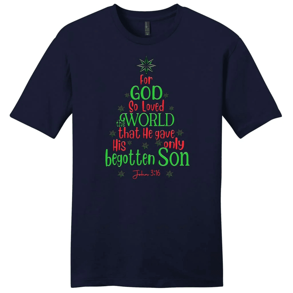For God so loved the world John 3:16 Christmas Men's t-shirt