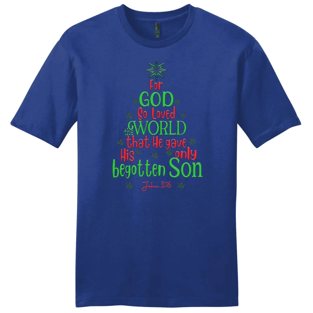 For God so loved the world John 3:16 Christmas Men's t-shirt