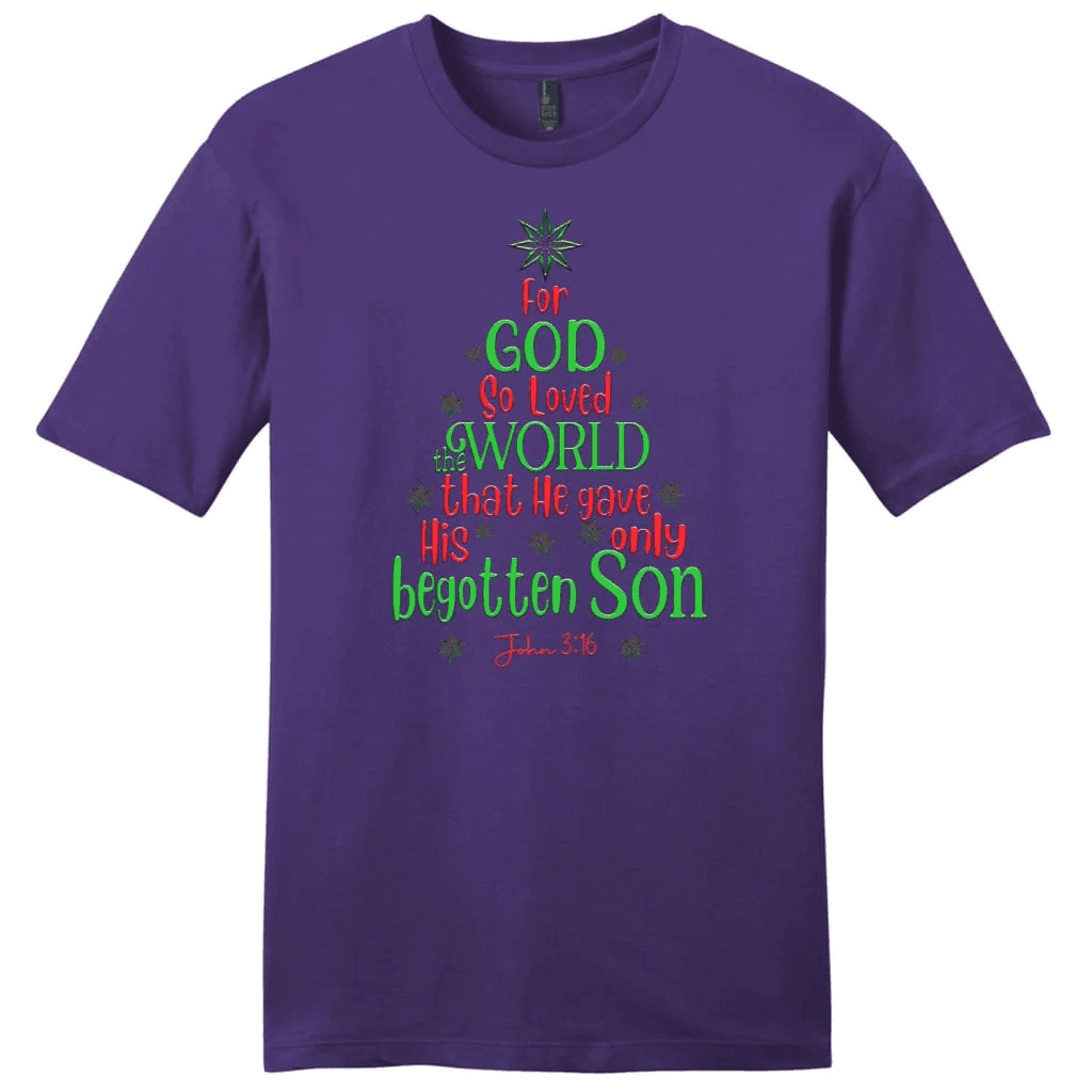 For God so loved the world John 3:16 Christmas Men's t-shirt