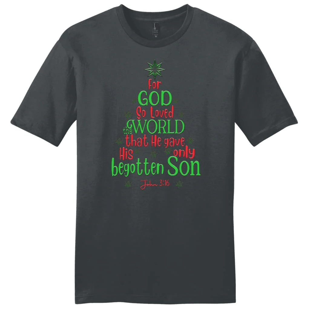 For God so loved the world John 3:16 Christmas Men's t-shirt