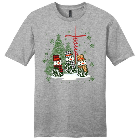Christian Christmas t-shirts: Faith hope love Jesus cross Men's t-shirt