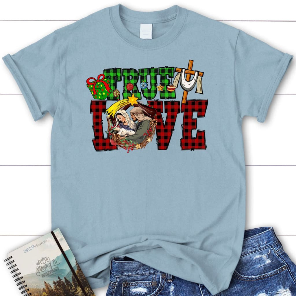 True love, Buffalo plaid, Christmas Women's t-shirt