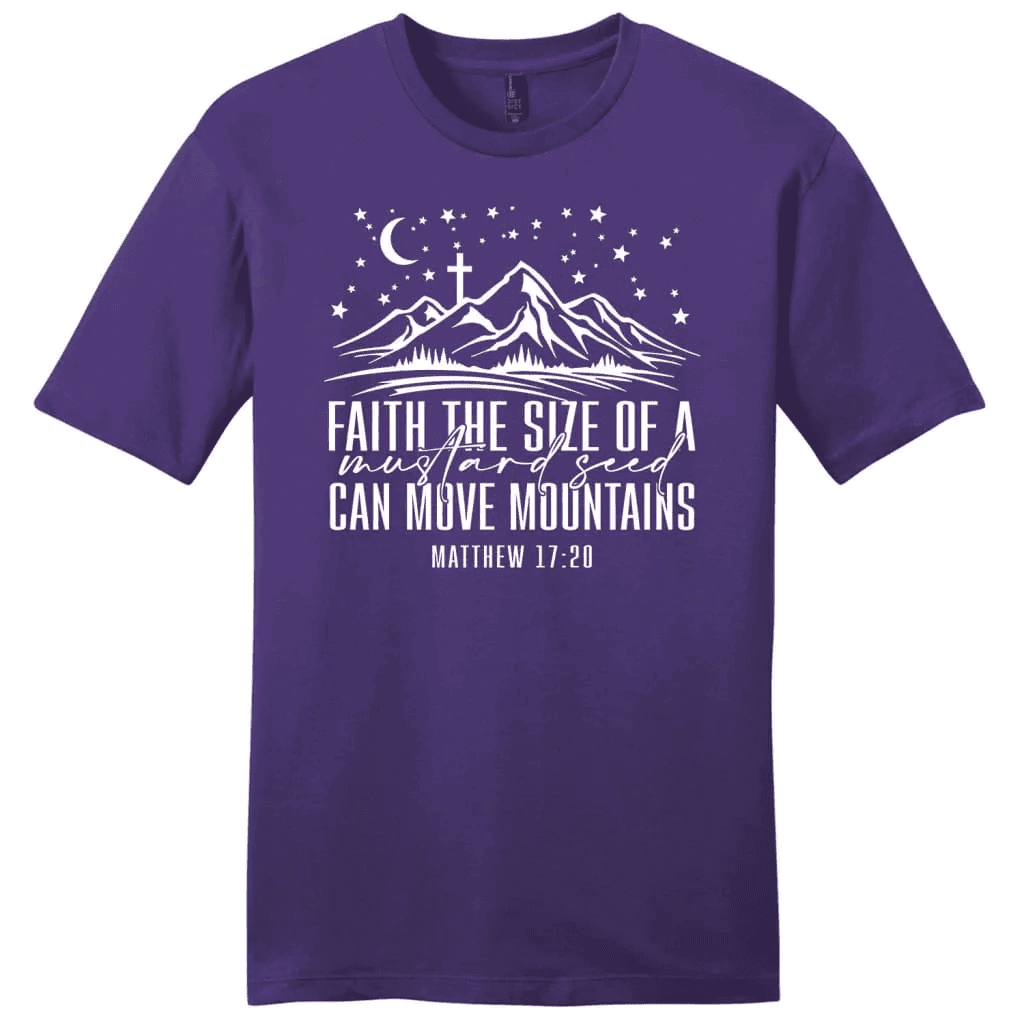 Faith the size of a mustard seed can move mountains Menâ�E�E��E�E�s t-shirt