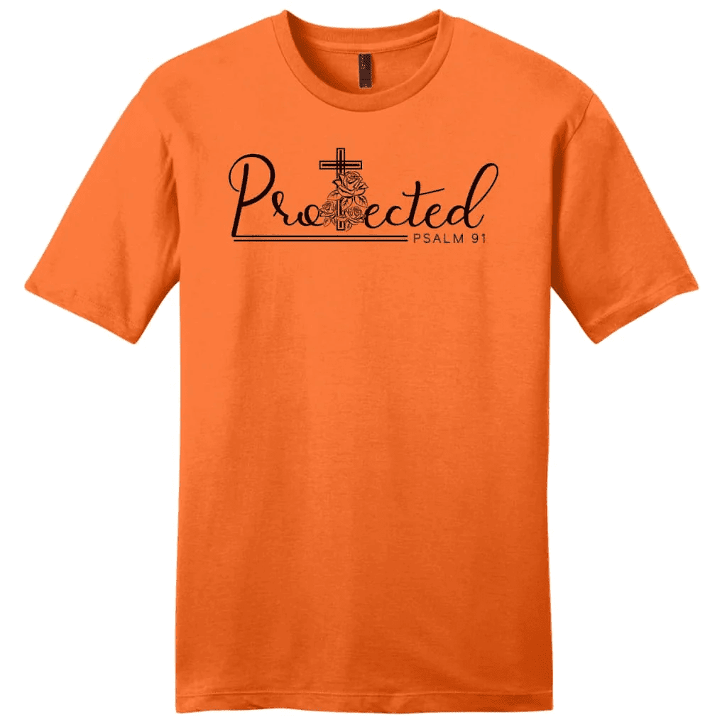 Protected Psalm 91 Bible verse shirt - men's Christian t-shirts