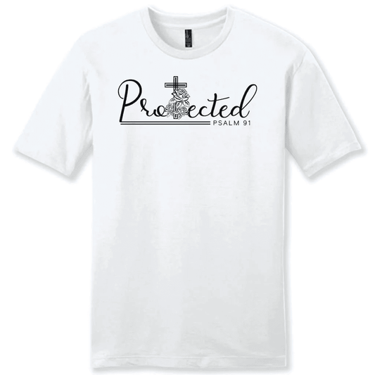 Protected Psalm 91 Bible verse shirt - men's Christian t-shirts