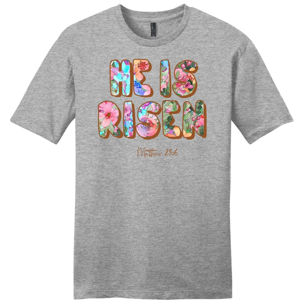 He is risen Matthew 28:6 Menâ�E�E��E�E�s t-shirt