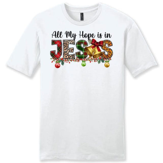 All my hope is in Jesus Christmas Men's t-shirt