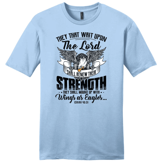 Christian T-shirts: They that wait upon the Lord Isaiah 40:31 men's t-shirt