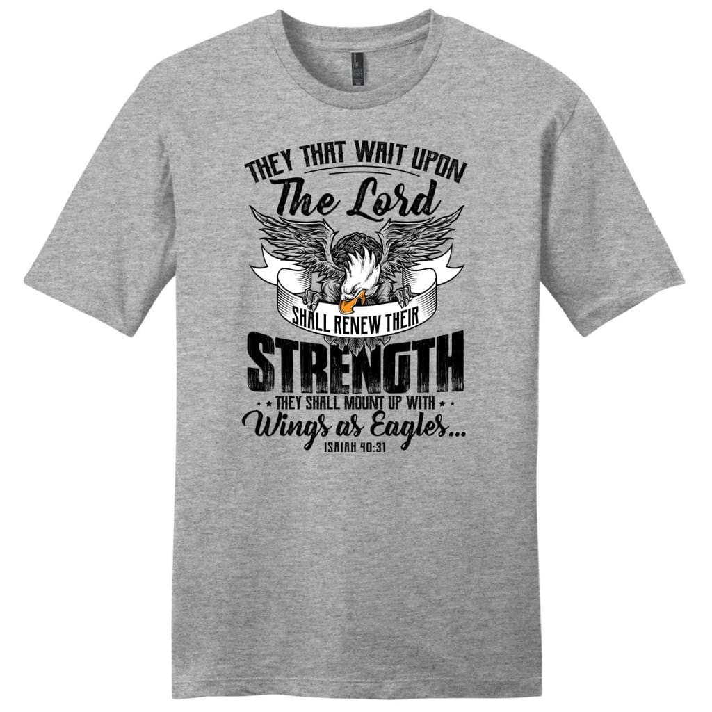 Christian T-shirts: They that wait upon the Lord Isaiah 40:31 men's t-shirt