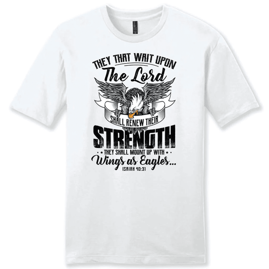 Christian T-shirts: They that wait upon the Lord Isaiah 40:31 men's t-shirt