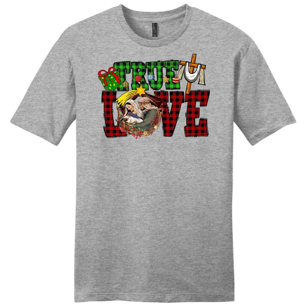 True love, Buffalo plaid, Christmas Men's t-shirt