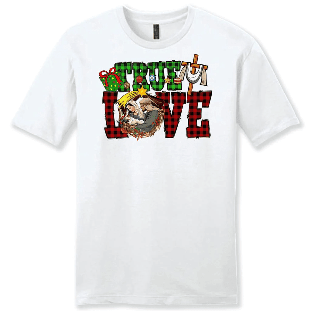 True love, Buffalo plaid, Christmas Men's t-shirt