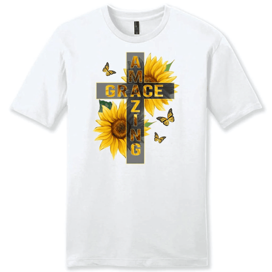 Amazing Grace sunflower men's t-shirt