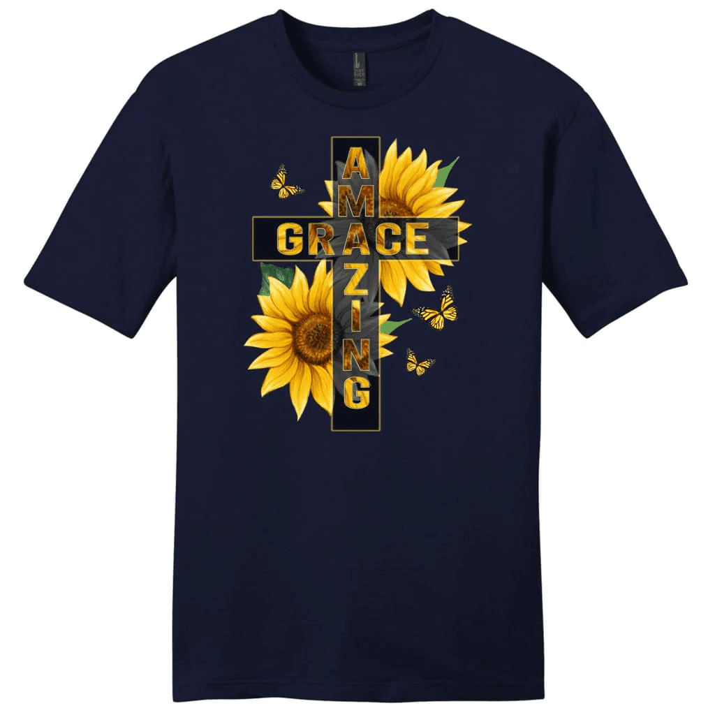 Amazing Grace sunflower men's t-shirt