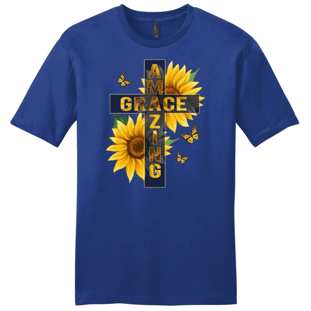 Amazing Grace sunflower men's t-shirt
