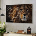Lion of Judah, Be still and know that I am God wall art canvas