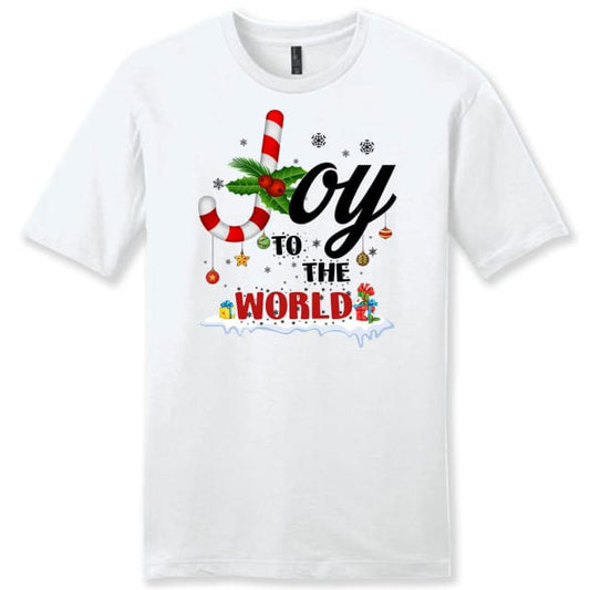 Joy to the world Buffalo plaid Christmas Men's t-shirt