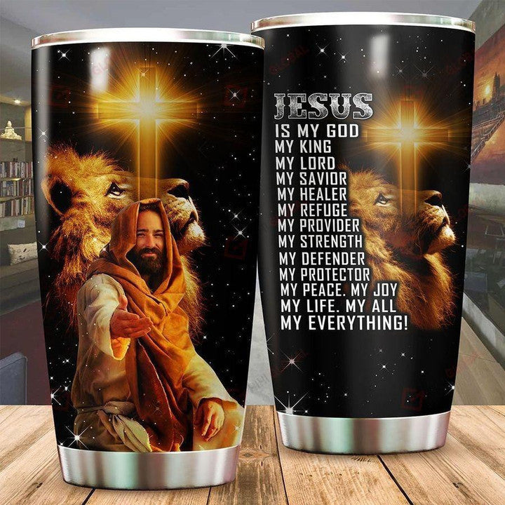 Jesus Lion Jesus Is My Peace Stainless Steel Tumbler