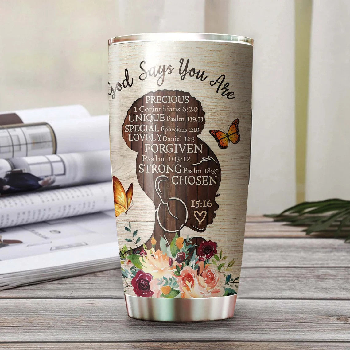 Bible God Says You Are Precious Personalized Tumbler Gift For Her