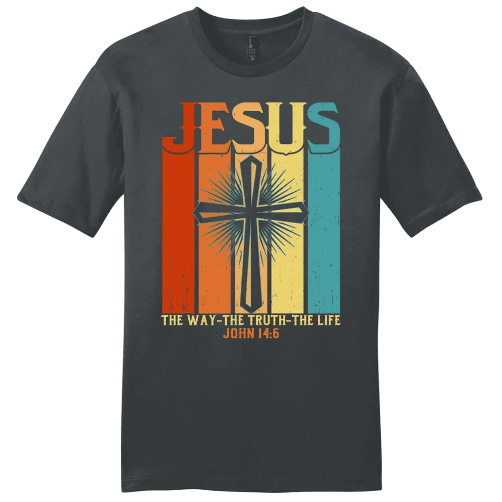 Jesus shirt: Jesus the way the truth and the life vintage men's Christian t-shirt