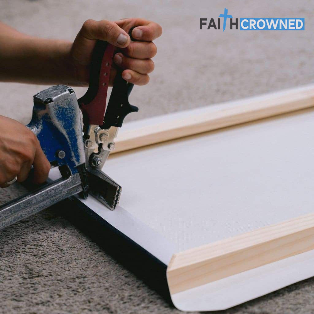 Watercolor Hummingbird, Be still & know that I am God - Jesus Landscape Canvas Prints