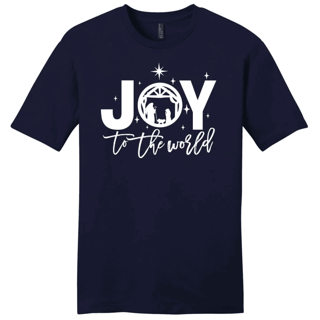 Joy to the world Christmas men's Christian t-shirt - Christian Christmas gifts