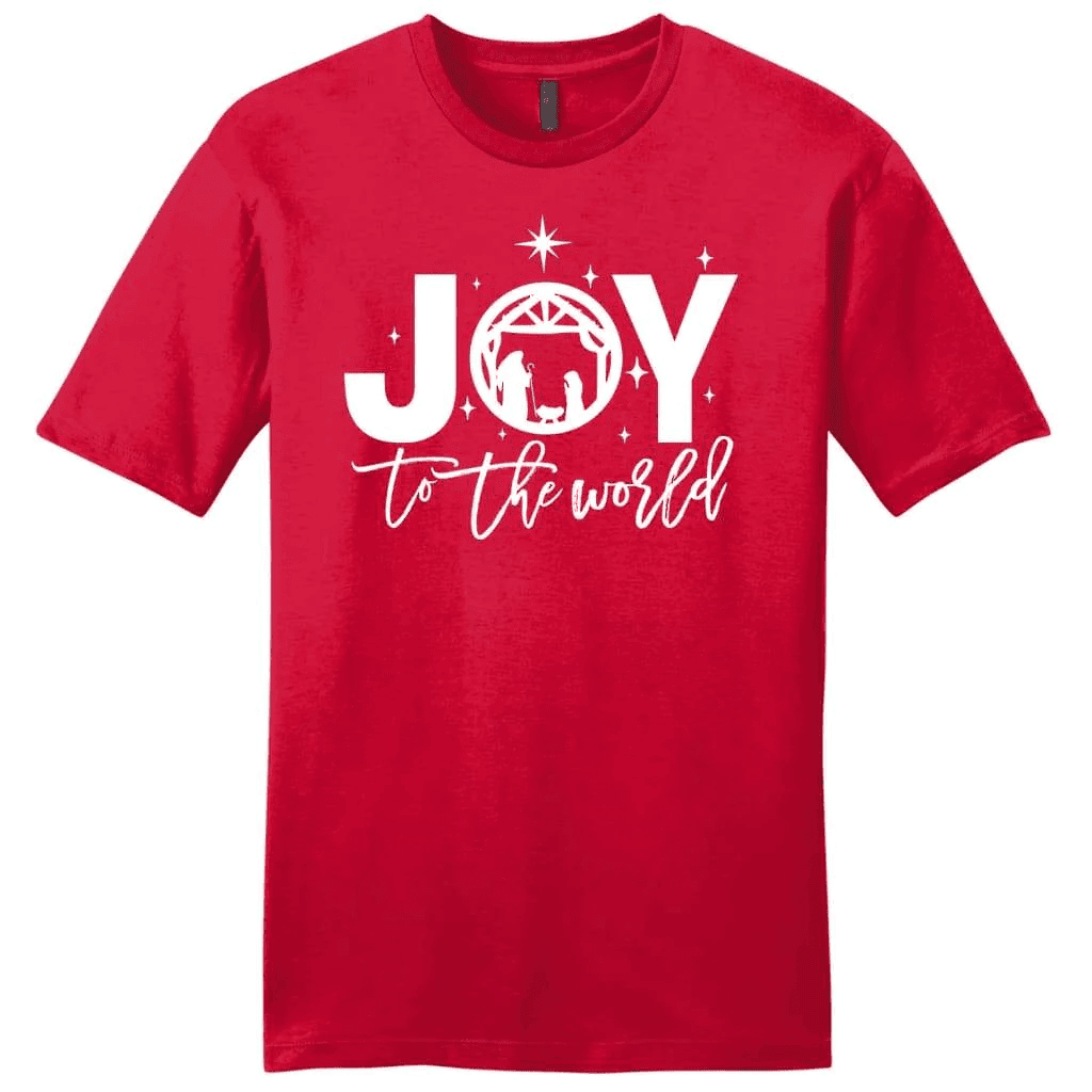 Joy to the world Christmas men's Christian t-shirt - Christian Christmas gifts
