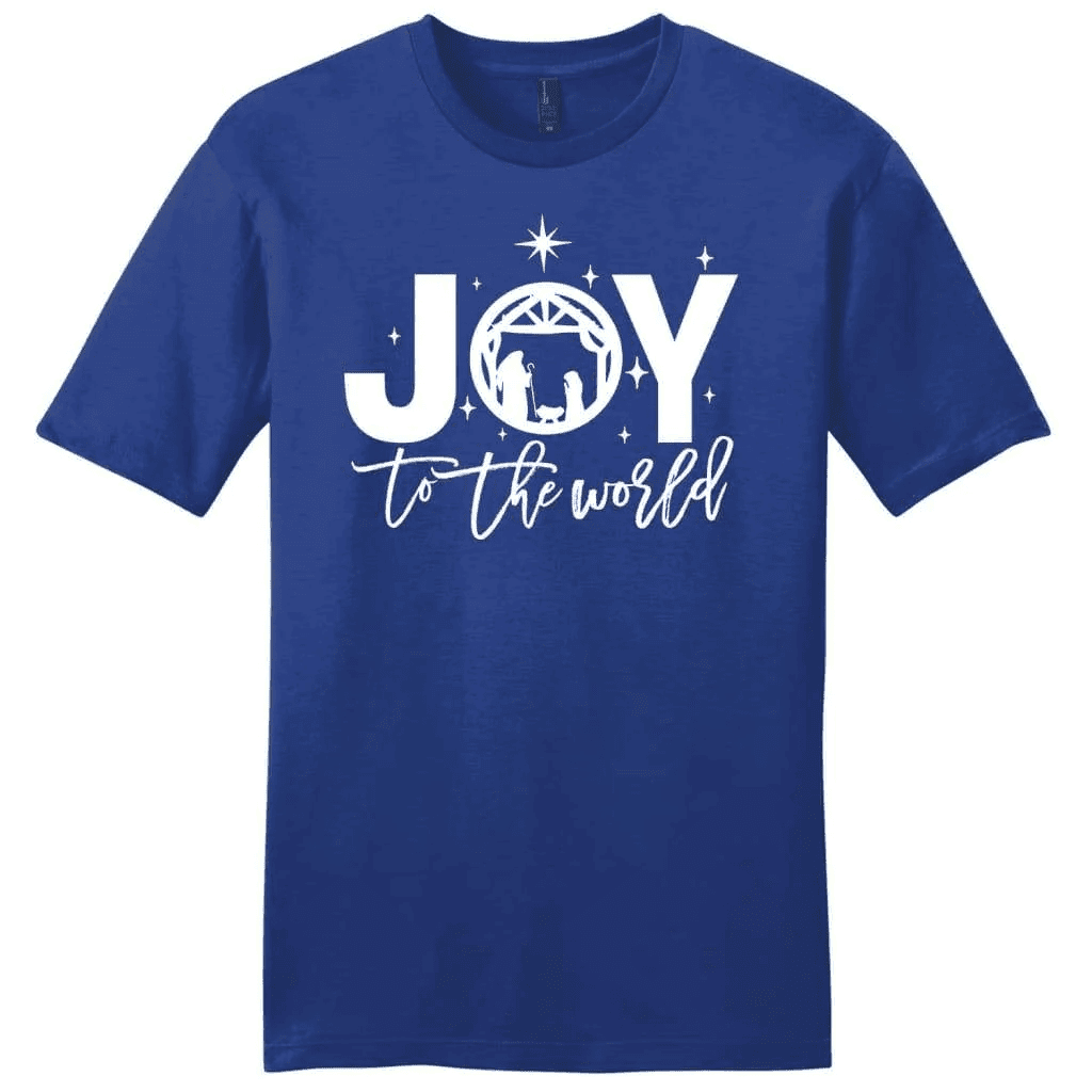 Joy to the world Christmas men's Christian t-shirt - Christian Christmas gifts