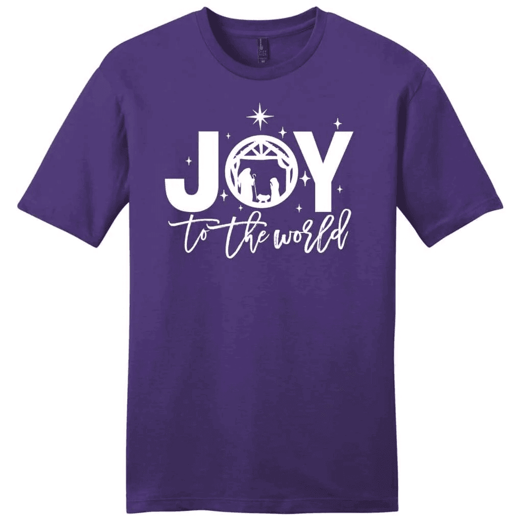 Joy to the world Christmas men's Christian t-shirt - Christian Christmas gifts