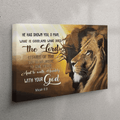 Jesus Lion Of Judah - Walk Humbly With Your God Micah 68 Bible Verse Canvas Wall Art - Christian Wall Decor