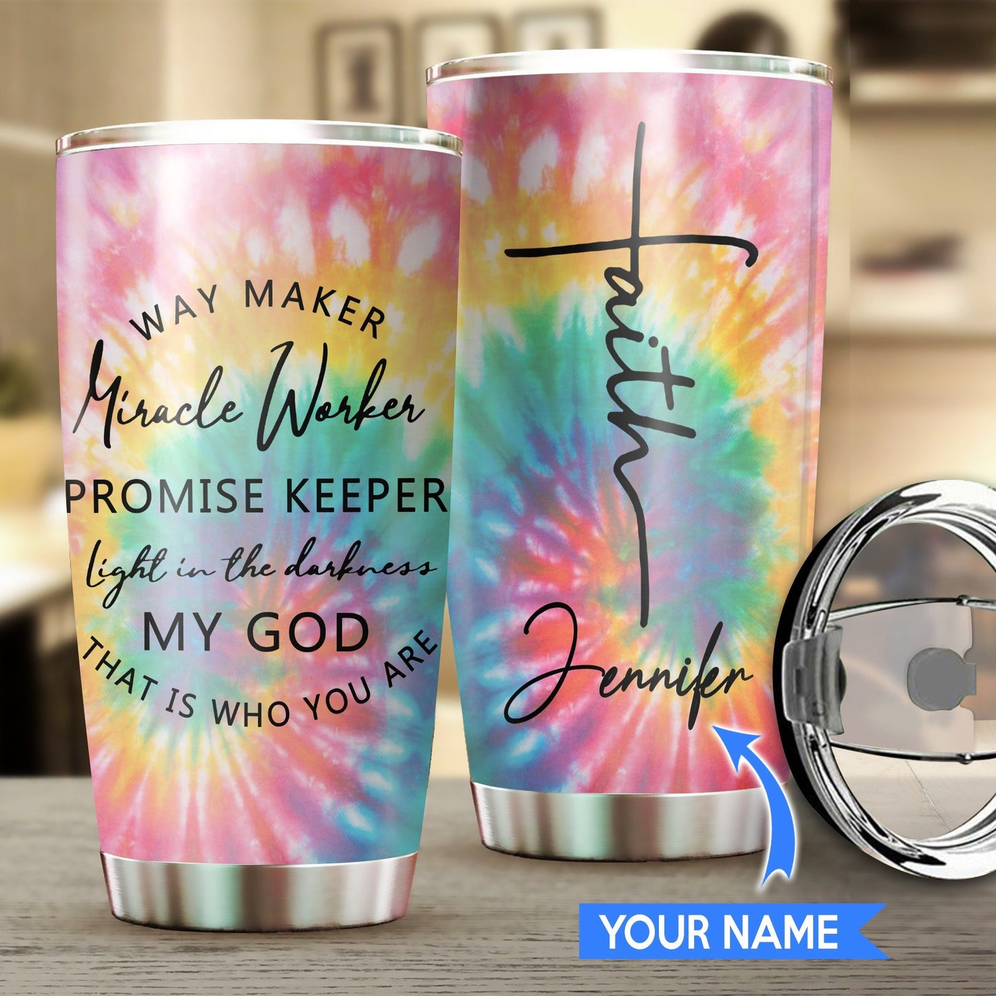 Way Maker Lyric Stainless Steel Tumbler