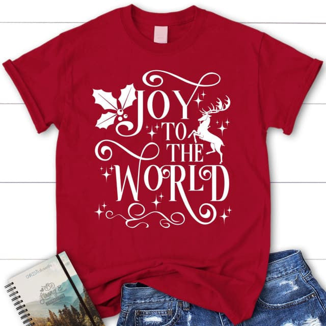 Christian Christmas t-shirts, Joy to the world Women's t-shirt