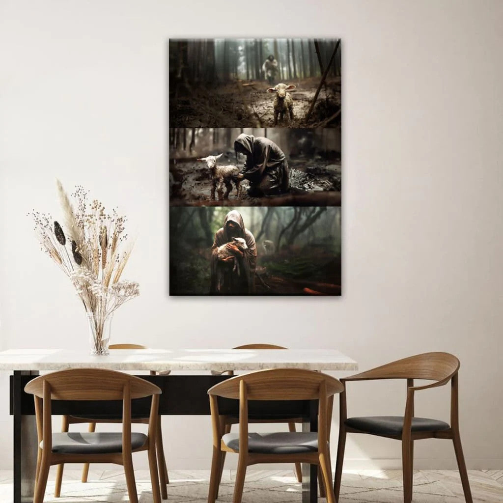 He Ran, He Rescued, He Carried Wall Art Canvas Print