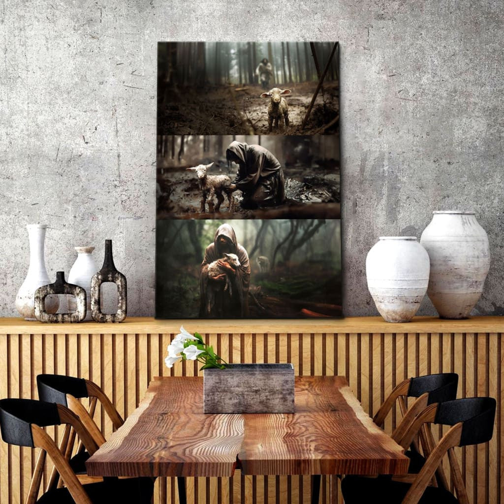 He Ran, He Rescued, He Carried Wall Art Canvas Print