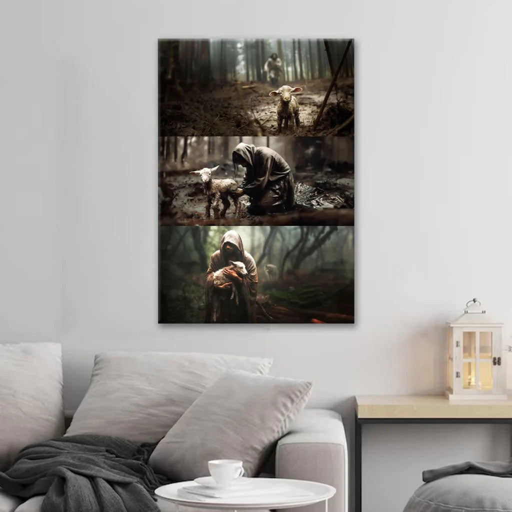 He Ran, He Rescued, He Carried Wall Art Canvas Print