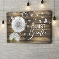 Just Breathe Wall Art Canvas, Christian Wall Art