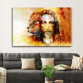 The Lion of Judah Jesus Christ Wall Art Canvas, Jesus and Lion Picture