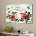 Then sings my soul wall art canvas, Floral Christian hymn canvas print