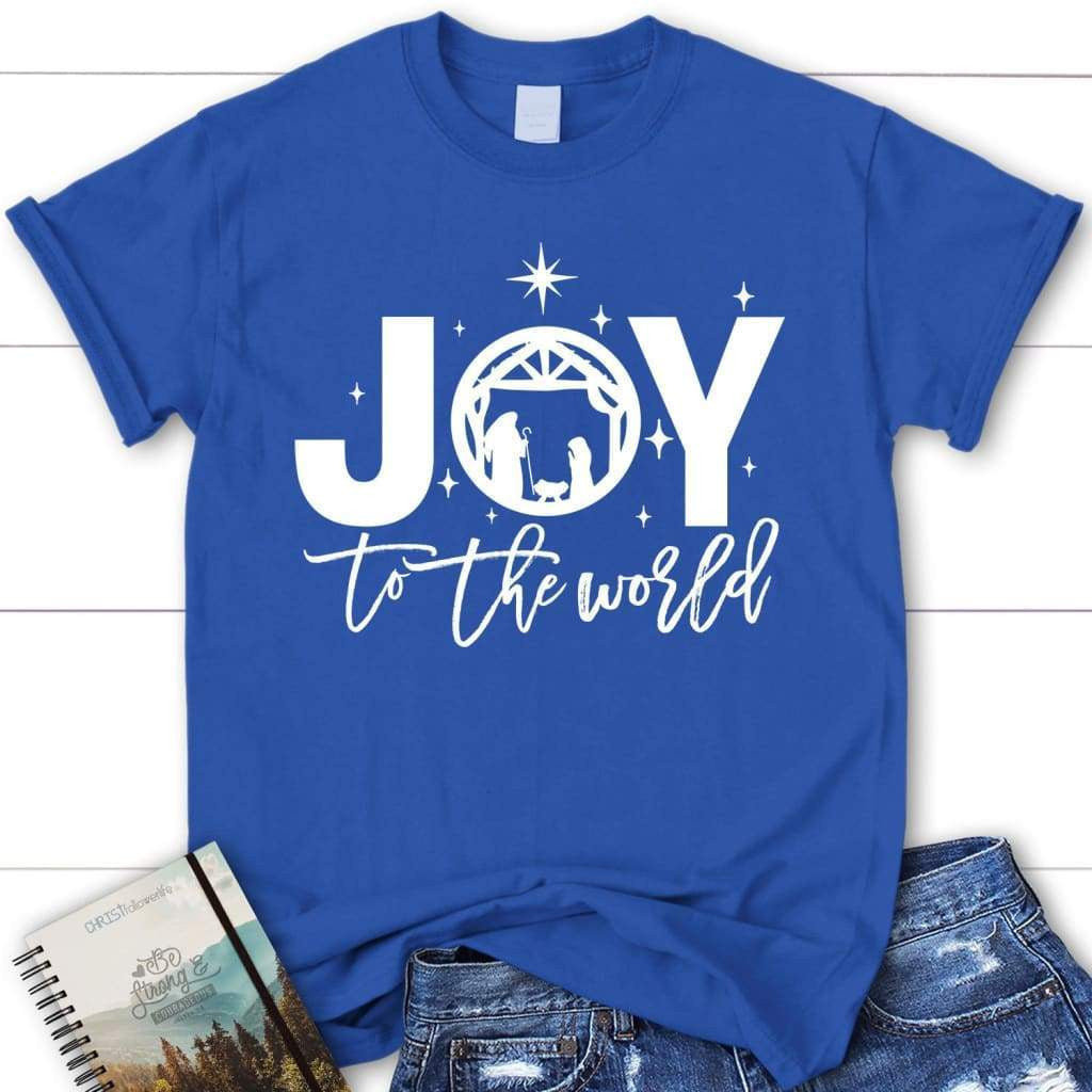 Joy to the world Christmas women's t-shirt - Christian Christmas gifts