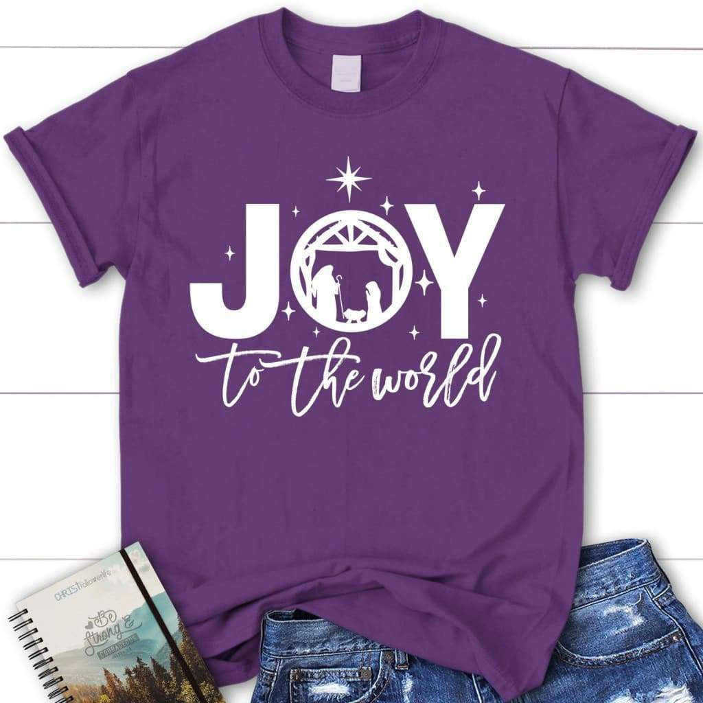 Joy to the world Christmas women's t-shirt - Christian Christmas gifts