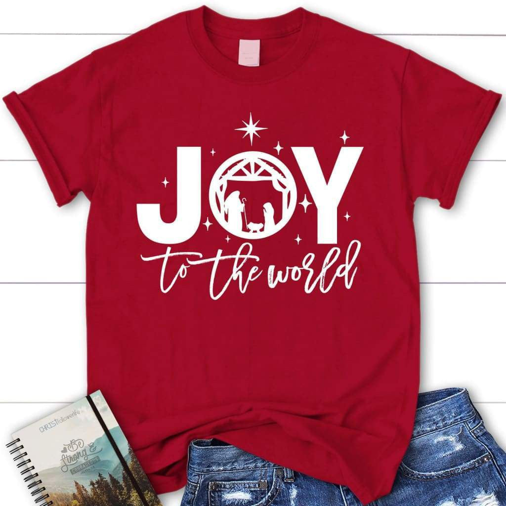 Joy to the world Christmas women's t-shirt - Christian Christmas gifts