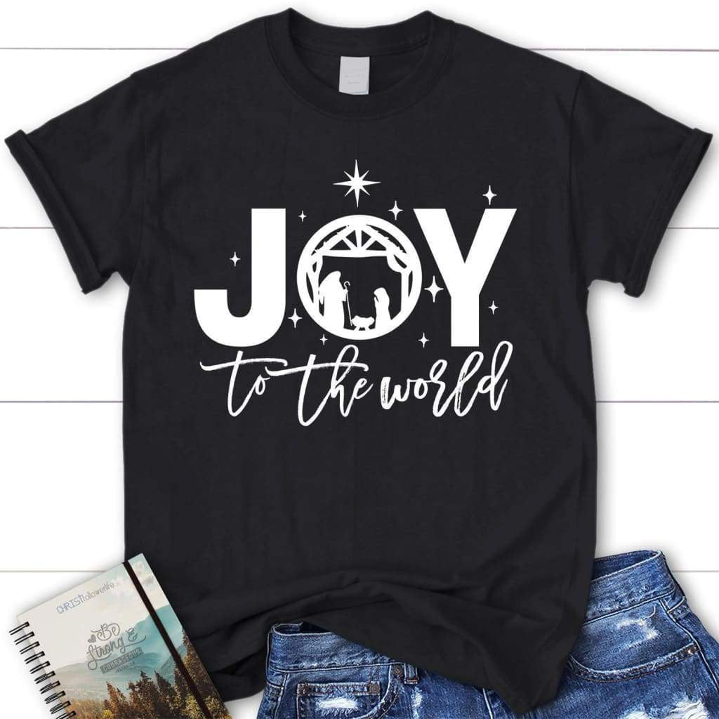 Joy to the world Christmas women's t-shirt - Christian Christmas gifts